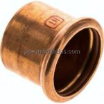Pressfitting, Verschlusskappe, 42mm, Kupfer / Kupferlegierung