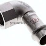 Pressfitting, Winkel, 15mm / Rp 1/2" IG, 1.4404