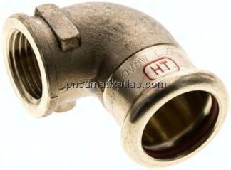 Pressfitting, Winkel, 22mm / Rp 1/2" IG, Kupfer / Kupferlegierung