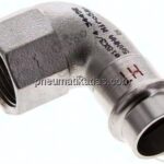 Pressfitting, Winkel, 18mm / Rp 3/4" IG, 1.4404