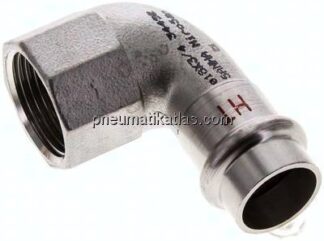 Pressfitting, Winkel, 18mm / Rp 3/4" IG, 1.4404