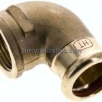 Pressfitting, Winkel, 22mm / Rp 3/4" IG, Kupfer / Kupferlegierung