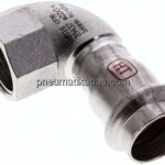 Pressfitting, Winkel, 22mm / Rp 3/4" IG, 1.4404