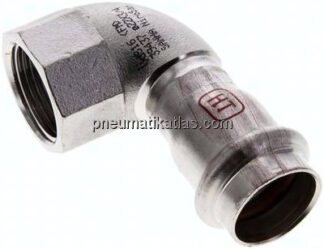 Pressfitting, Winkel, 22mm / Rp 3/4" IG, 1.4404