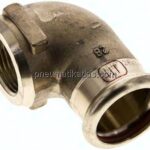 Pressfitting, Winkel, 28mm / Rp 3/4" IG, Kupfer / Kupferlegierung