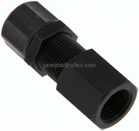 Aufschraub-Schott-Verschraubung G 1/4"-10x8mm,Aluminium