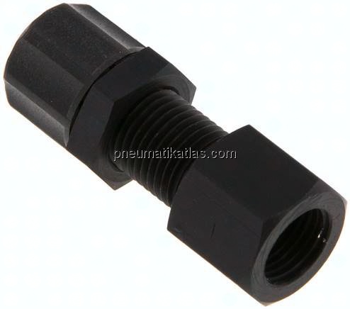 Aufschraub-Schott-Verschraubung G 1/8"-6x4mm,Aluminium