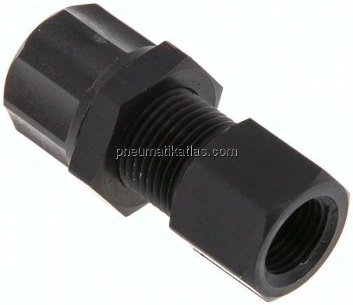 Aufschraub-Schott-Verschraubung G 1/8"-8x6mm,Aluminium