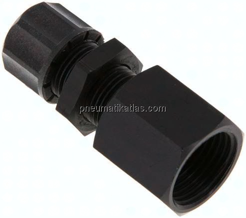 Aufschraub-Schott-Verschraubung G 3/8"-8x6mm,Aluminium