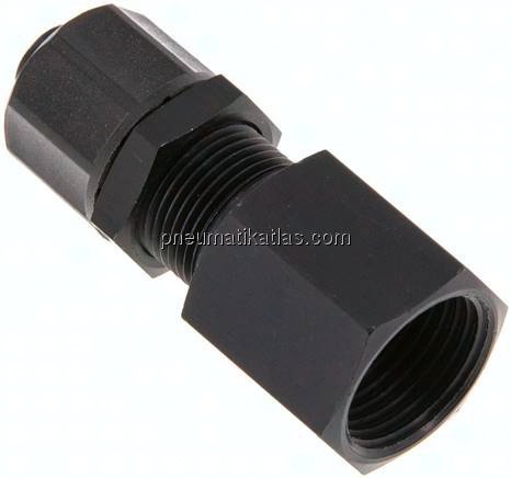 Aufschraub-Schott-Verschraubung G 3/8"-10x8mm,Aluminium