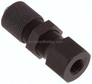 Aufschraub-Schott-Verschraubung M 5-6x4mm,Aluminium