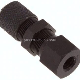 Aufschraub-Schott-Verschraubung M 5-6x4mm,Aluminium