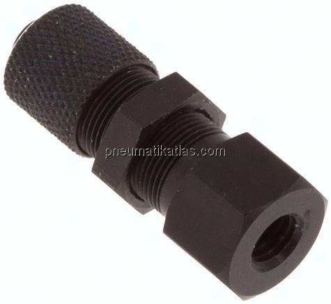 Aufschraub-Schott-Verschraubung M 5-6x4mm,Aluminium