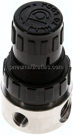 Druckregler, 1.4436/POM, G 1/4", 0,1 - 1,5bar (nicht rücksteuerbar)