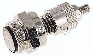 Vakuumregler mit Fremdleckage G 1/2", Messing vernickelt