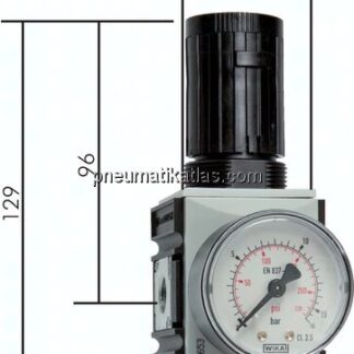 FUTURA Sicherheits-Druckregler (mit vorgeschaltetem, abschließbaren Kugelhahn und Befüllventil), G 1