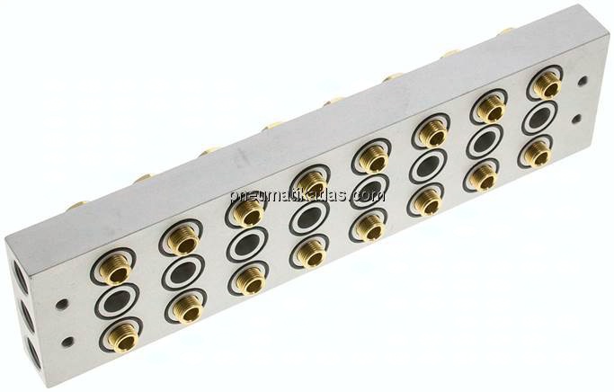 P-R-S-Leiste inkl. Hohlschrauben und Dichtungen für Ventilbaureihe M05 / P05