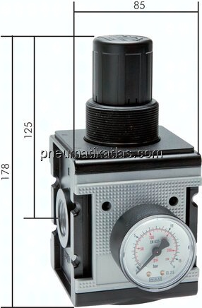 MULTIFIX Druckregler,G 3/4" 0,5 - 10bar