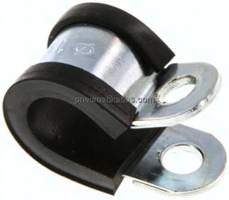 Gummiprofilierte Rohrschelle 10mm, DIN 3016-1