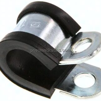 Gummiprofilierte Rohrschelle 10mm, DIN 3016-1