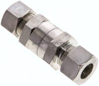 Hydraulik-Rückschlagventil 15 L (M22x1,5), Klemmring 1.4571 (NC)