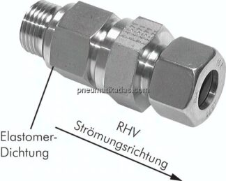 Hydraulik-Rückschlagventil 38 S (M52x2)-G 1-1/2", 1.4571