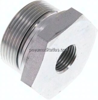 Hydraulik-Reduzierung G 1-1/2"(AG)-G 1/2"(IG), Stahl verzinkt, NBR-Dichtung