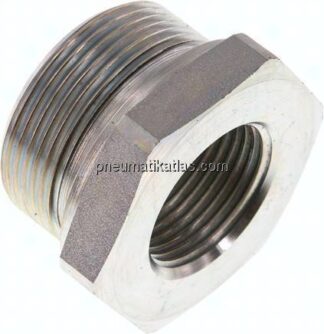Hydraulik-Reduzierung G 1-1/2"(AG)-G 1"(IG), Stahl verzinkt, NBR-Dichtung