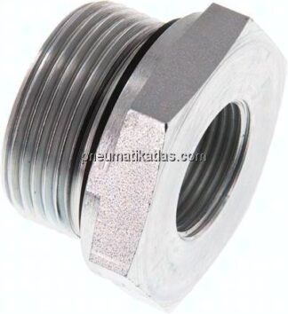 Hydraulik-Reduzierung G 1-1/4"(AG)-G 3/4"(IG), Stahl verzinkt, NBR-Dichtung