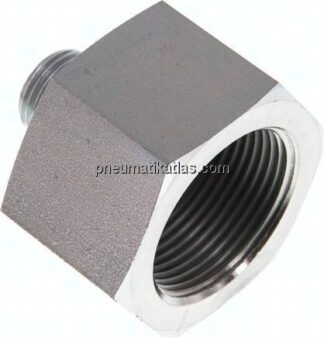 Hydraulik-Reduzierung G 1/2"(AG)-G 1-1/4"(IG), Stahl verzinkt, NBR-Dichtung