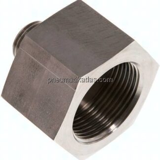 Hydraulik-Reduzierung G 1/2"(AG)-G 1-1/4"(IG), 1.4571, FKM-Dichtung