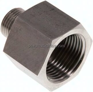 Hydraulik-Reduzierung G 1/2"(AG)-G 1"(IG), 1.4571, FKM-Dichtung