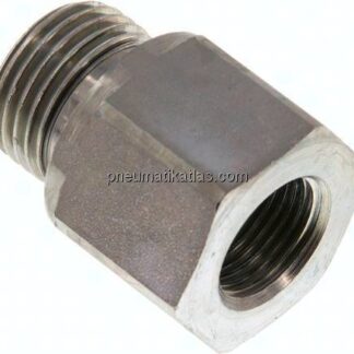 Hydraulik-Reduzierung G 1/2"(AG)-G 3/8"(IG), Stahl verzinkt, NBR-Dichtung