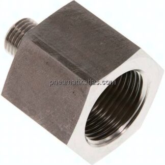 Hydraulik-Reduzierung G 1/4"(AG)-G 3/4"(IG), 1.4571, FKM-Dichtung
