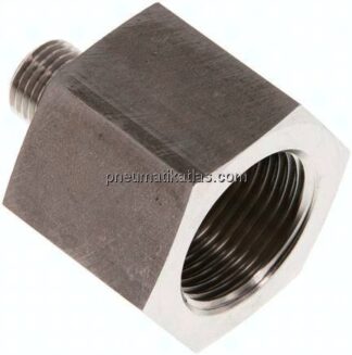Hydraulik-Reduzierung G 1/4"(AG)-G 3/4"(IG), 1.4571, FKM-Dichtung