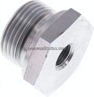Hydraulik-Reduzierung G 1"(AG)-G 1/4"(IG), Stahl verzinkt, NBR-Dichtung