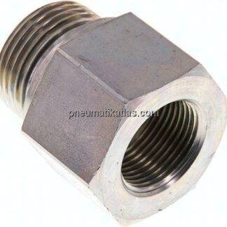 Hydraulik-Reduzierung G 1"(AG)-G 3/4"(IG), Stahl verzinkt, NBR-Dichtung