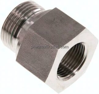 Hydraulik-Reduzierung G 1"(AG)-G 3/4"(IG), 1.4571, FKM-Dichtung