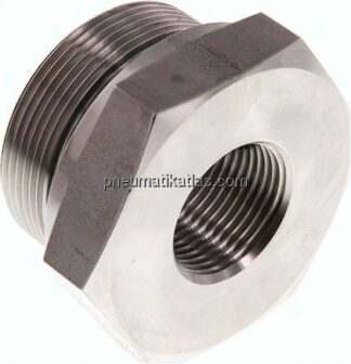 Hydraulik-Reduzierung G 2"(AG)-G 1"(IG), 1.4571, FKM-Dichtung