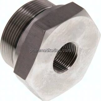 Hydraulik-Reduzierung G 2"(AG)-G 3/4"(IG), 1.4571, FKM-Dichtung