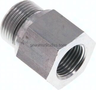 Hydraulik-Reduzierung G 3/4"(AG)-G 1/2"(IG), Stahl verzinkt, NBR-Dichtung