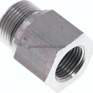 Hydraulik-Reduzierung G 3/4"(AG)-G 1/2"(IG), Stahl verzinkt, NBR-Dichtung