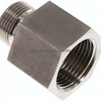 Hydraulik-Reduzierung G 3/4"(AG)-G 1"(IG), 1.4571, FKM-Dichtung
