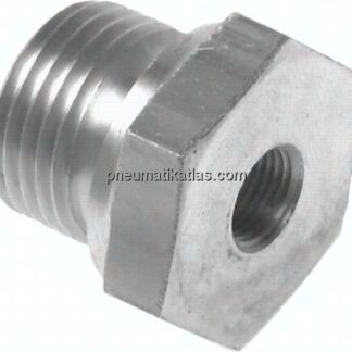 Hydraulik-Reduzierung G 3/4"(AG)-G 1/4"(IG), 1.4571, FKM-Dichtung