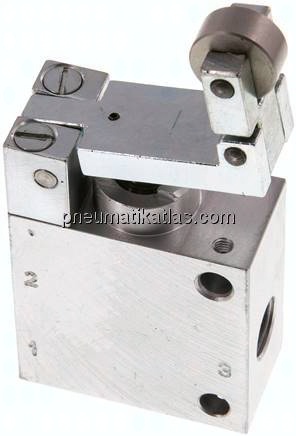 3/2-Wege (NC/NO) Ventil mit Leerrücklaufrolle, G 1/4"