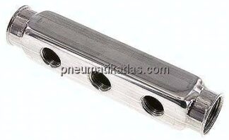 Verteilerleiste 2x G 1", Abgänge einseitig 3x G 1/2"