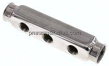 Verteilerleiste 2x G 1", Abgänge einseitig 3x G 1/2"