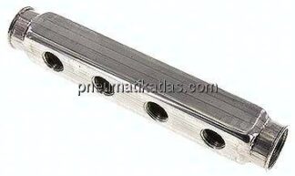Verteilerleiste 2x G 1", Abgänge einseitig 4x G 1/2"