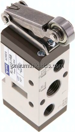 5/2-Wege Endschalter mit Rollenhebel, Rolle aus Stahl (kugelgelagert)Rollenhebel, Rolle aus Stahl (k