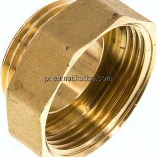 Reduziernippel G 1"(AG)-G 1-1/4"(IG), Messing